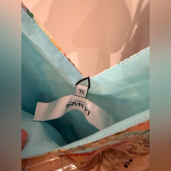 LA MAISE STUDIO Kataya Bias Midi Dress sz XL - Picture 4 of 5